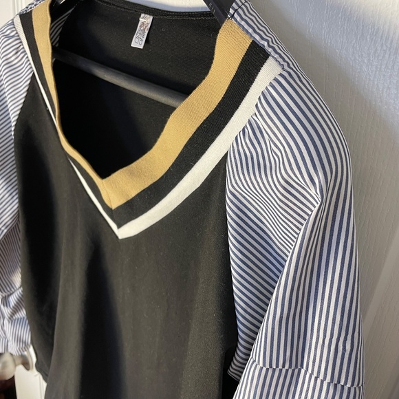 Size L Color Block Blouse - Picture 4 of 12